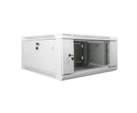 LANBERG Szafa instalacyjna wisząca 19'' 4U 600X600mm szara (drzwi szklane) WF01-6604-10S - 455387 - zdjęcie 3